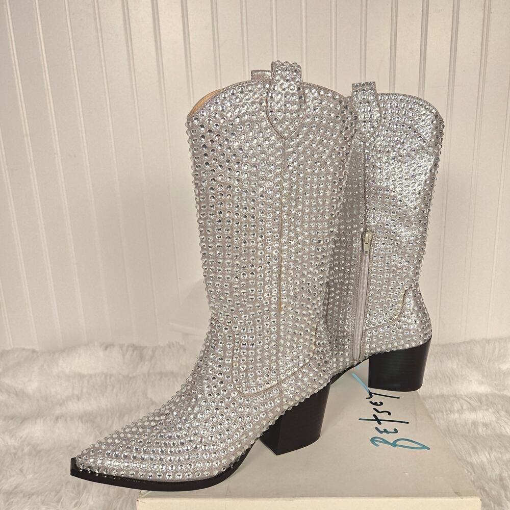 Women's Betsey Johnson Randy Western Cowboy Boots W7.5